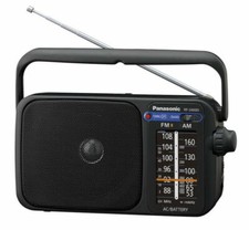 Panasonic RF-2400DEB-K Portable FM/AM Radio - Black