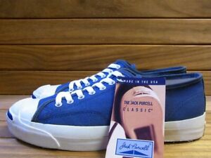 90's Converse Jack Purcell Classic Made in USA Color Navy Sneakers 