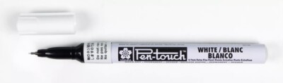 Sakura Pen-Touch Paint Marker, White Extra Fine 0.7mm Extra Fine Point
