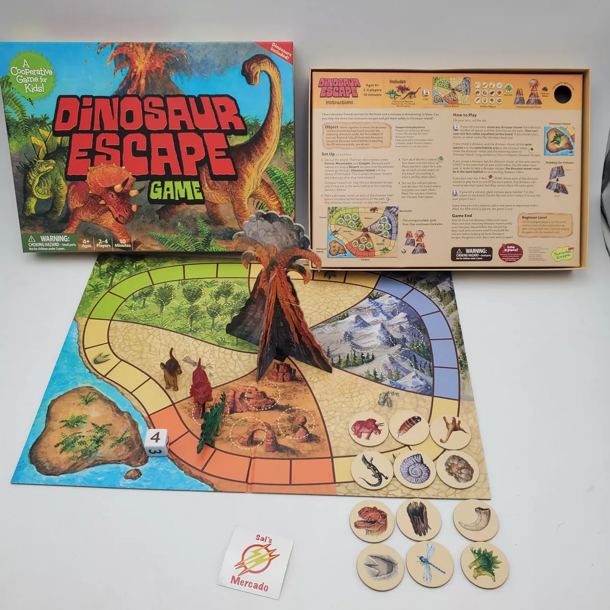 Dino Escape board game