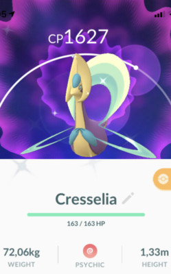 Shiny Cresselia Pokemon Gen4 Go Registered/30 Day Sinnoh Pokémon Read Desc