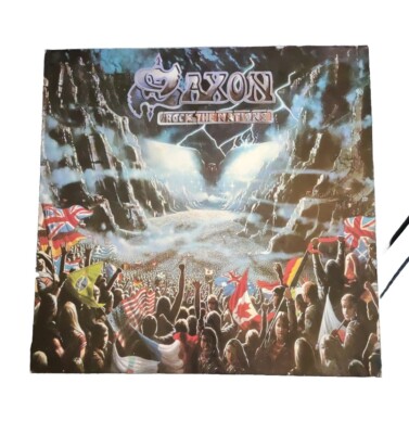 Saxon Rock The Nations Emi Vinyl LP Top