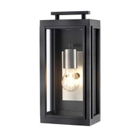 Wandleuchte AußEnlampe Wandlampe AußEnleuchte Zink Nickel Alu Glas 1-Flammig