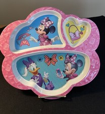 Zak Disney Minnie Mouse Melamine Child s Plate Sections