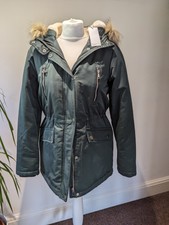 Ladies Size 8 Hooded Winter Coat Matalan