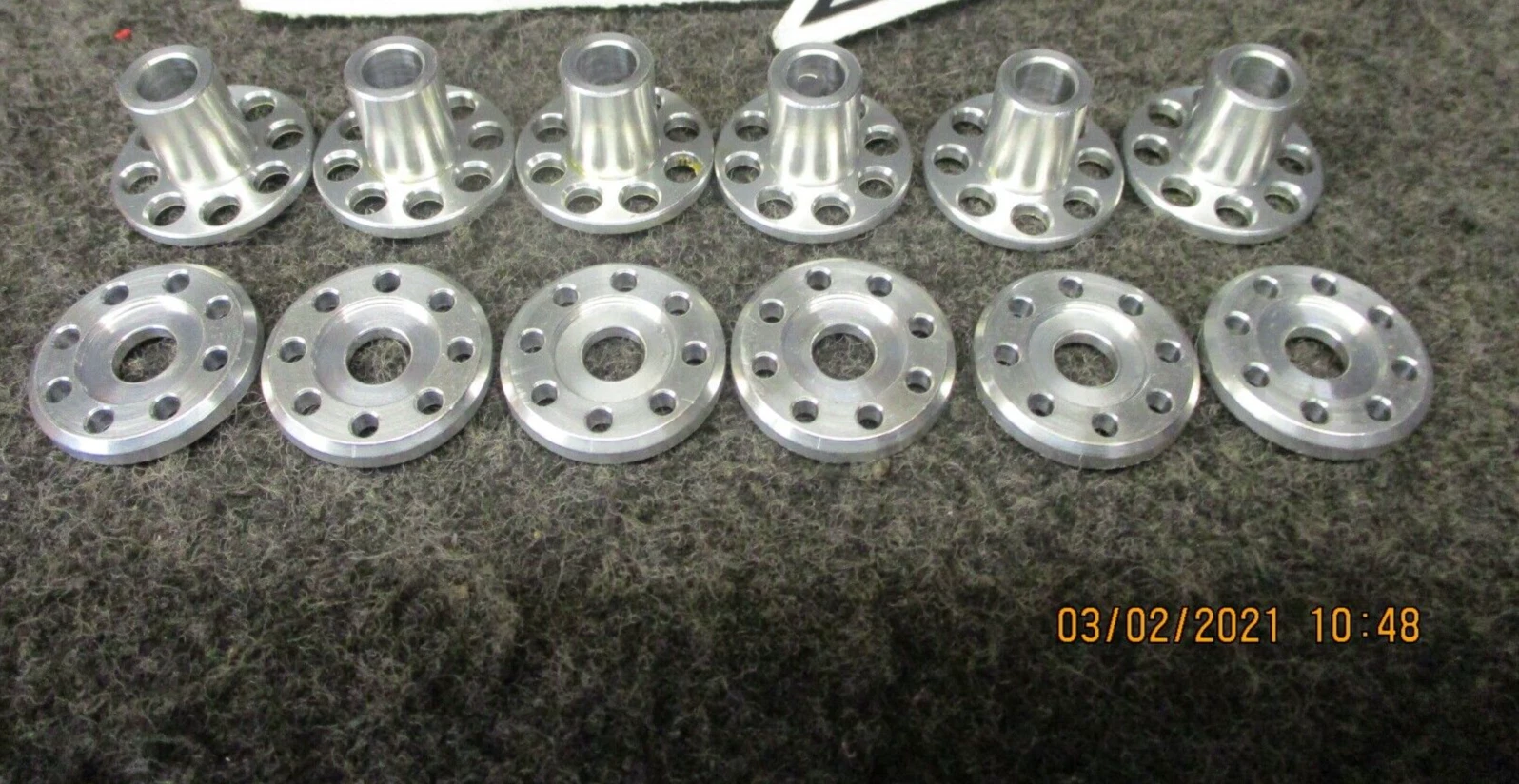 Honda CR500 1992 DOCWOB silver alloy radiator top hat washers fitting kit