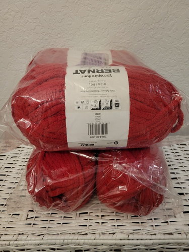 BERNET BLANKET EXTRA CRIMSON LOT OF 4 97 YARDS EACH NEW - Picture 2 of 5