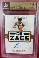 Rui Hachimura- 2019-20 PANINI FLAWLESS- TEAM SLOGAN PATCH/AUTO- BGS 9.5/10.../25