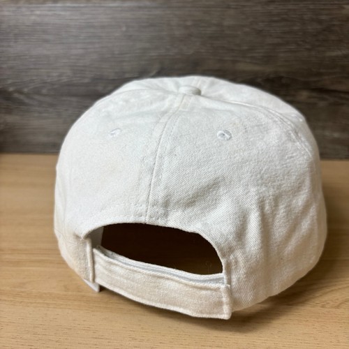 Vintage Dr Pepper Hat Cap Strap Back White Vintage Logo Distressed Adjustable - Picture 7 of 11