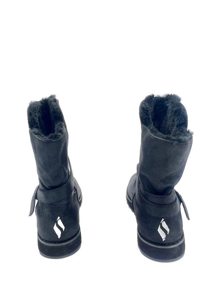 Skechers Pikes Peak Botas De Cuero Negro Para Mujeres T.38 US.8 UK.5 - Imagen 3 de 4