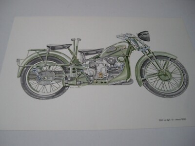 MOTO GUZZI STAMPA ORIGINALE MODELLO 500 GT 17 1930