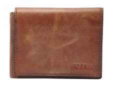 FOSSIL Derrick Execufold Geldbörse Brown Braun Neu