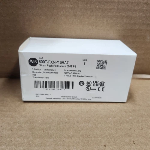 New Allen-Bradley 800T-FXNP16RA7 * Push-Pull Device, Red, Illuminated