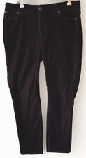 Talbots Pants Size 8P Womens Corduroy Signature Black Jeans Cotton Blend