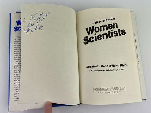 Profiles of Pioneer Women Scientists Elizabeth Moot O'Hern 1985 SIGNED with Note - Imagen 7 de 15