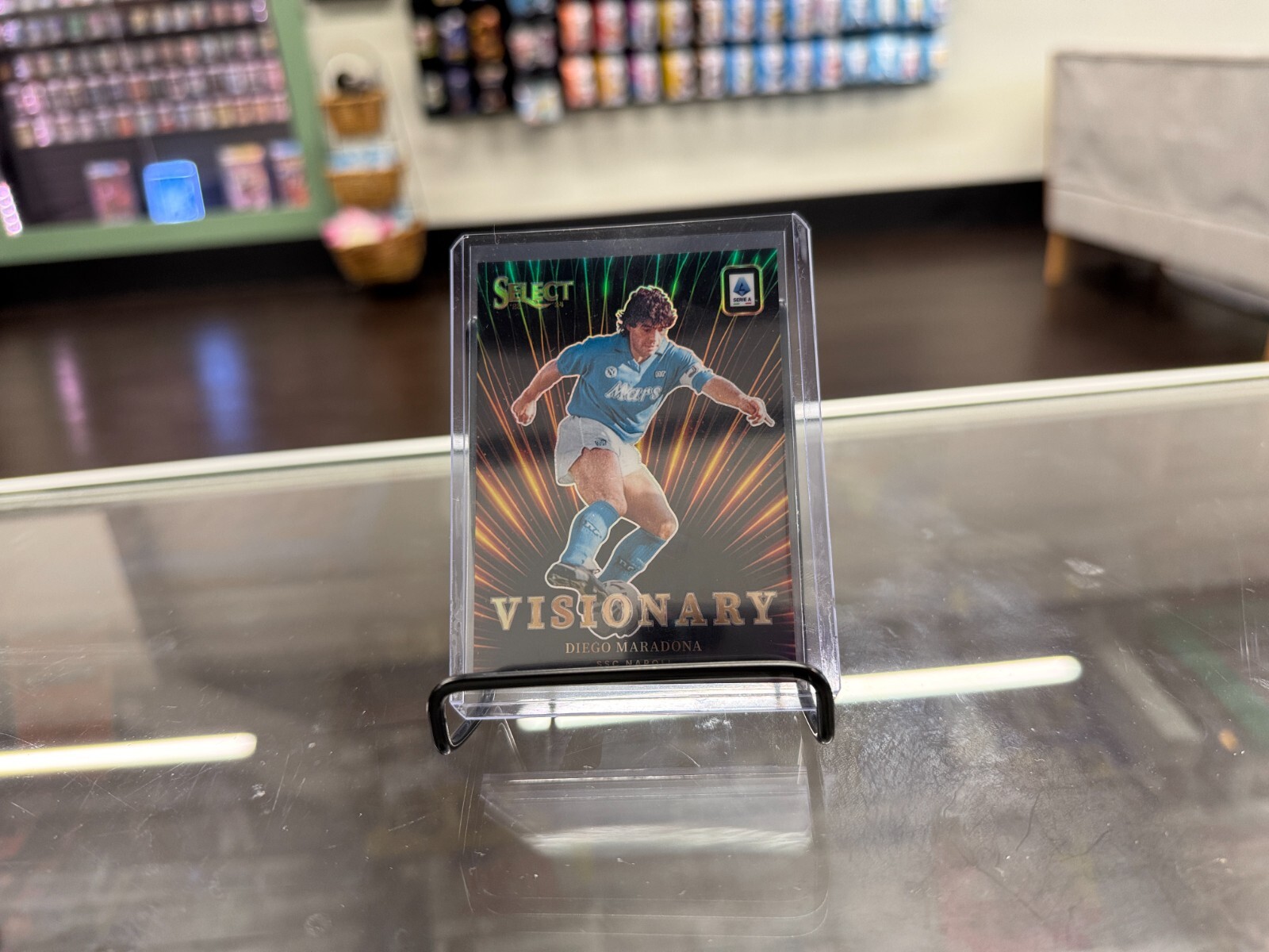 2023-24 Panini Select Serie A Visionary Prizm Diego Maradona SSP Case Hit