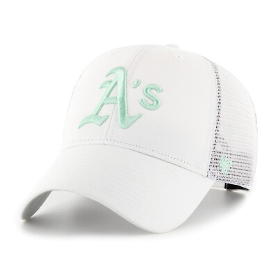 MLB Oakland Athletics A's Cap Basecap Branson Trucker Kappe weiß 196895629010