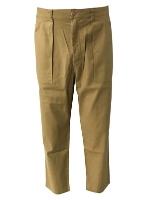 BottegaChilometriZero Pantalon Homme Rainer Poches DU18064 53% Lin 46% Coton - Photo 1/4