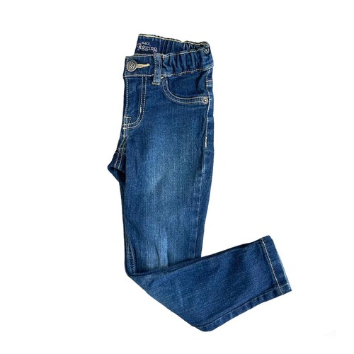Girls 5 Children's Place Dark Wash Denim Jeans Jeggings Stretch Adjustable - Picture 2 of 3