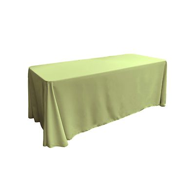 LA Linen Polyester Poplin Rectangular Tablecloth, 90 by 132-Inch. Made in USA