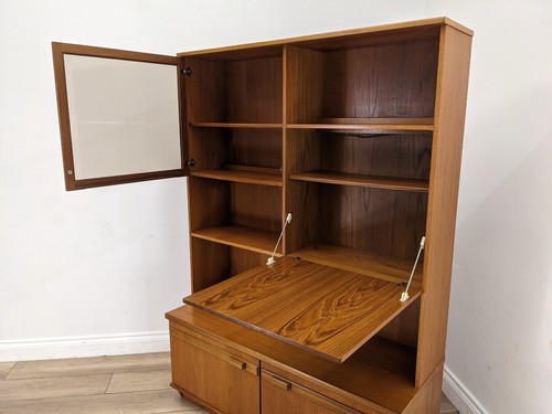 DISPLAY CABINET Vintage Portwood Teak Bookcase Cocktail Cupboard FREE DELIVERY - Picture 6 of 20
