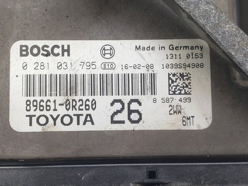 TOYOTA RAV4 MK4 XA40 2.0 DIESEL ENGINE CONTROL MODULE UNIT ECU 2016 89661-0R260 - Picture 15 of 16