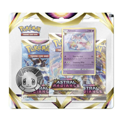 Pokémon - Astral Radiance 3 Booster Pack Blister - Sylveon - EN - NEU OVP