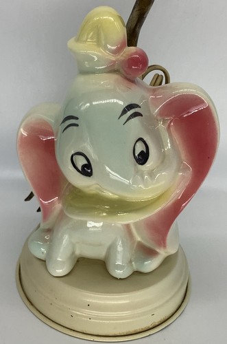 Lámpara Dumbo De Colección Rara Walt Disney Productions Años 50 Disneyana Elephant Circus - Imagen 2 de 13