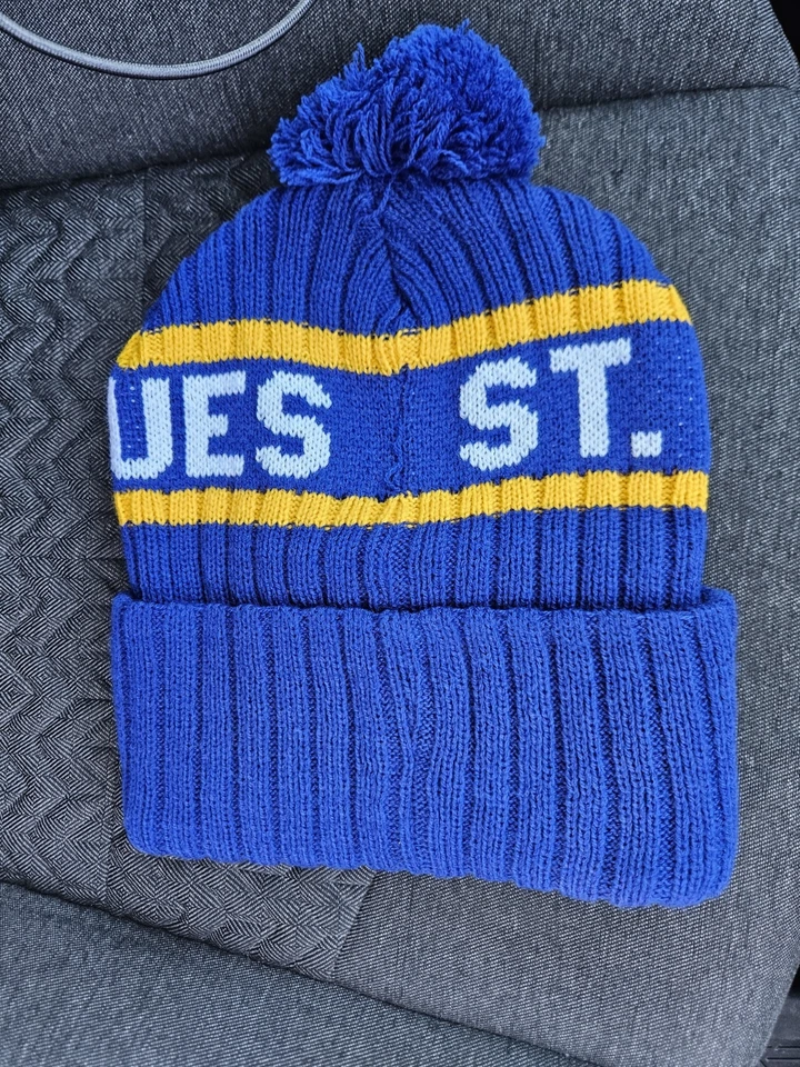 Fan Favorite NHL Official St. Louis Blues Adult Hockey Beanie Stocking Cap - Image 2 of 2