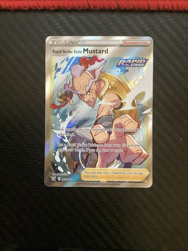 Rapid Strike Style Mustard Full Art 162/163 | Battle Styles | Ultra Rare | NM