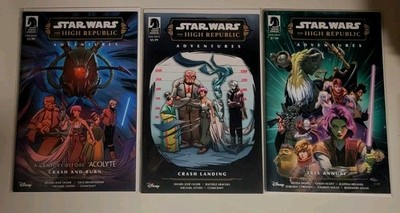 STAR WARS: HIGH REPUBLIC ADV PHASE III (2025) VF+ 3 ISSUE CRASH ZONE ARC SET DHC