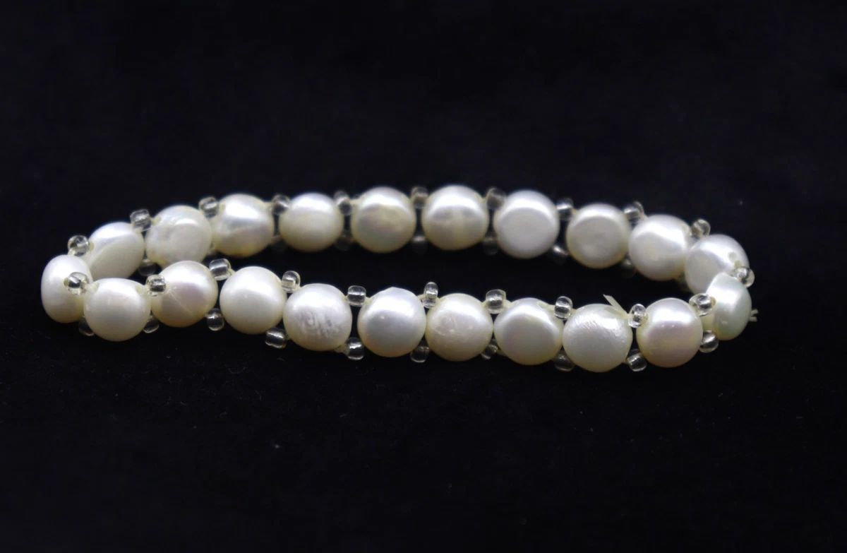 Bracciale con perle nere finte, cristalli, chiusura a levetta, perline, gioielli HEIDI DAUS - Italia