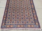 Amazing Hand Knotted Vintage Tribal Yamoud Wool Area Rug 3.9 x 2.7 Ft — photo 4