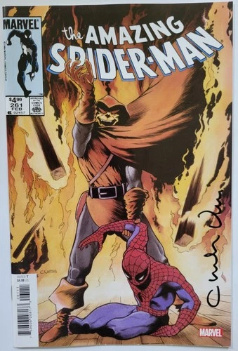 AMAZING SPIDER-MAN #261 Facsimile SIGNED by CHARLES VESS + COA MARVEL 2024 NM