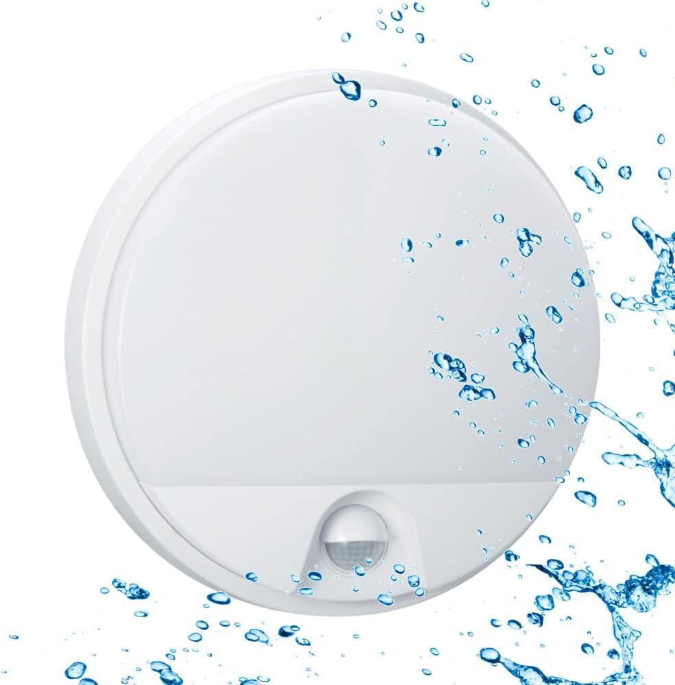 Plafoniera LED 10W IP54 con Sensore | Applique Esterno per Casa e Giardino
