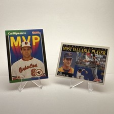Cal Ripken Jr. MVP Lot - '89 Donruss BC-15, '92 Score 788 Orioles - NM-MT 