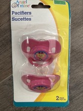 New Angel Of Mine - Set of 2 Pacifiers - Giraffe Pink - 0-36 Months BPA Free