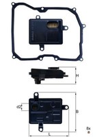 Neu - Knecht HX275D Hydraulikfilter, Automatikgetriebe FüR Seat Skoda Vw