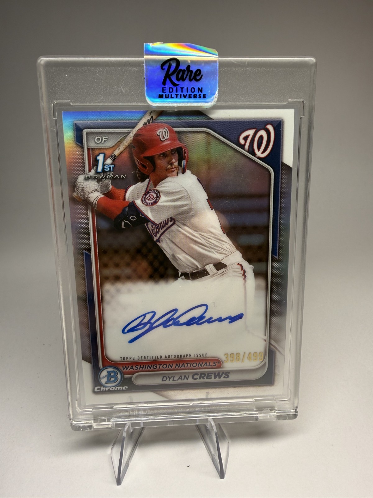 2024 Bowman Chrome 1st Dylan Crews Prospect Auto Refractor /499 #CPA-DC
