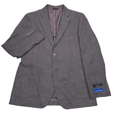 Nautica Jensen Sport Coat Mens 38R Modern Fit Solid Gray Blazer Jacket NWT