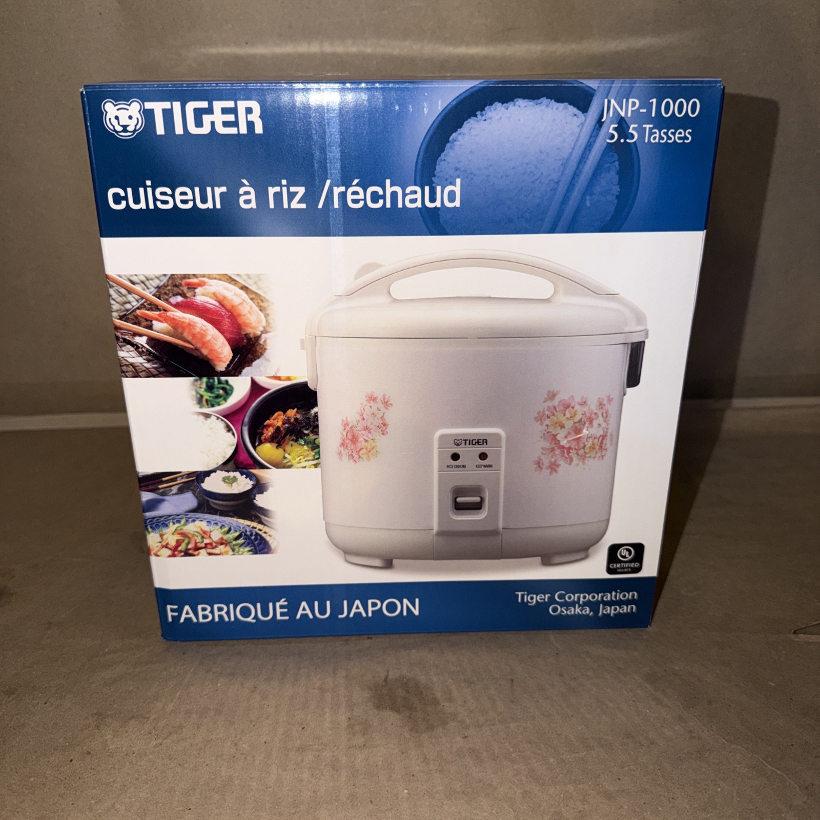 TIGER JNP1000 RICE COOKER AND WARMER 5.5 CUPS