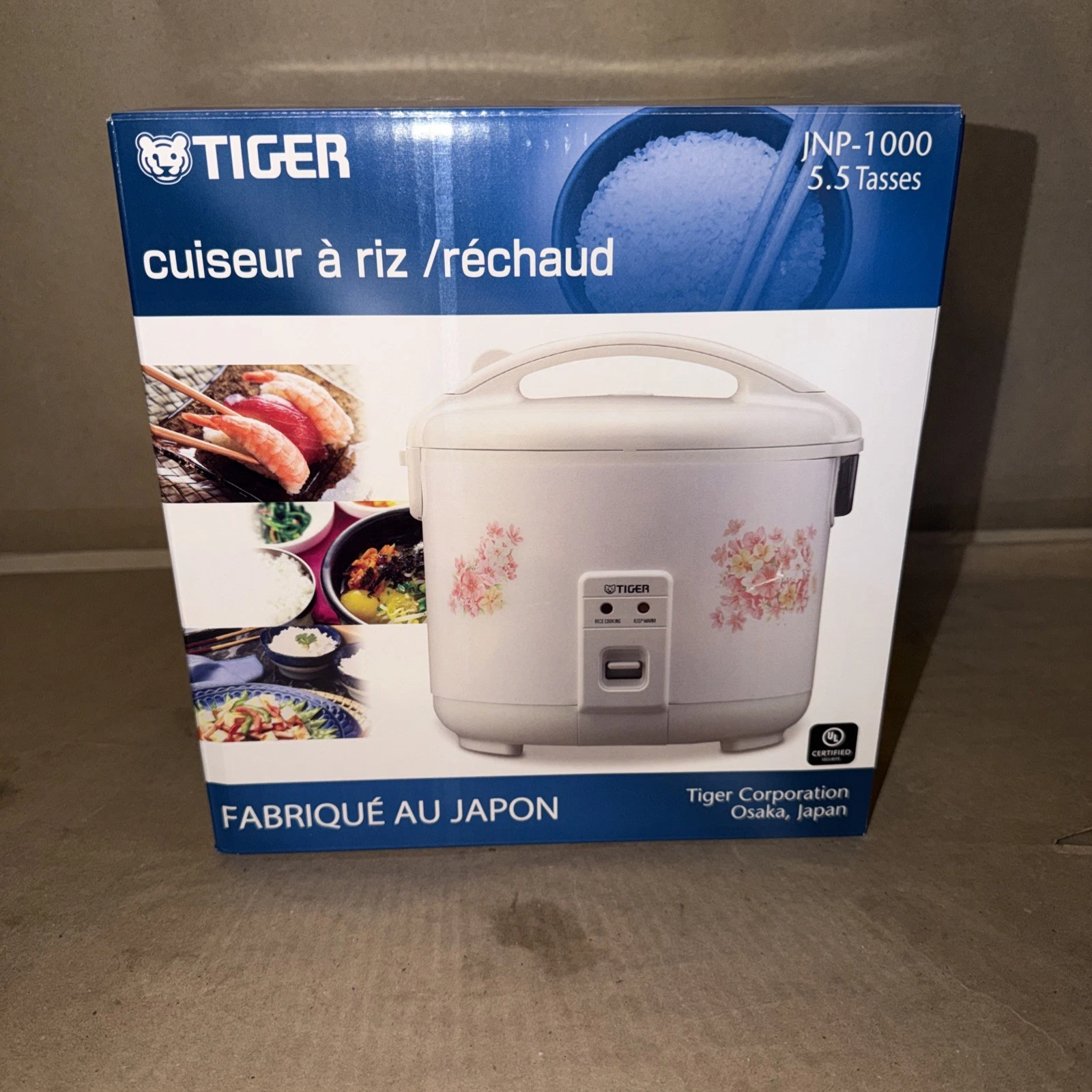 TIGER JNP1000 RICE COOKER AND WARMER 5.5 CUPS
