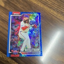 2023 Topps Series 1 Blue Rainbow Foil Matt Strahm Phillies #298 Serial /150