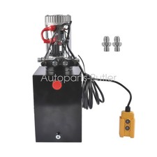 Double Acting 12v 12 Quart Hydraulic Pump For Dump Trailer Lift 3200 Psi Sae6 Double Acting 12v 12 Quart Hydraulic Pump For Dump Trailer Lift 3200 Psi Sae6