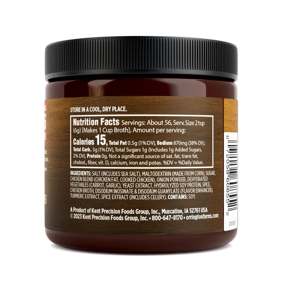 Base y condimento para caldo con sabor a pollo Orrington Farms, 12 onzas (paquete de 6) Foto 4 de 4