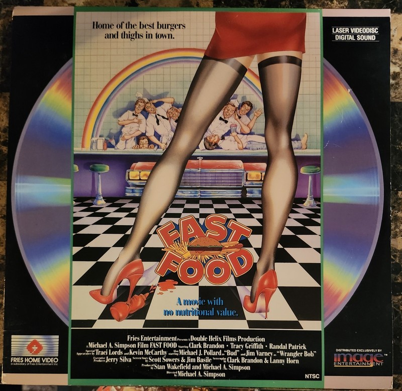 FAST FOOD Laserdisc LD RARE Cult TRACI LORDS Jim Varney