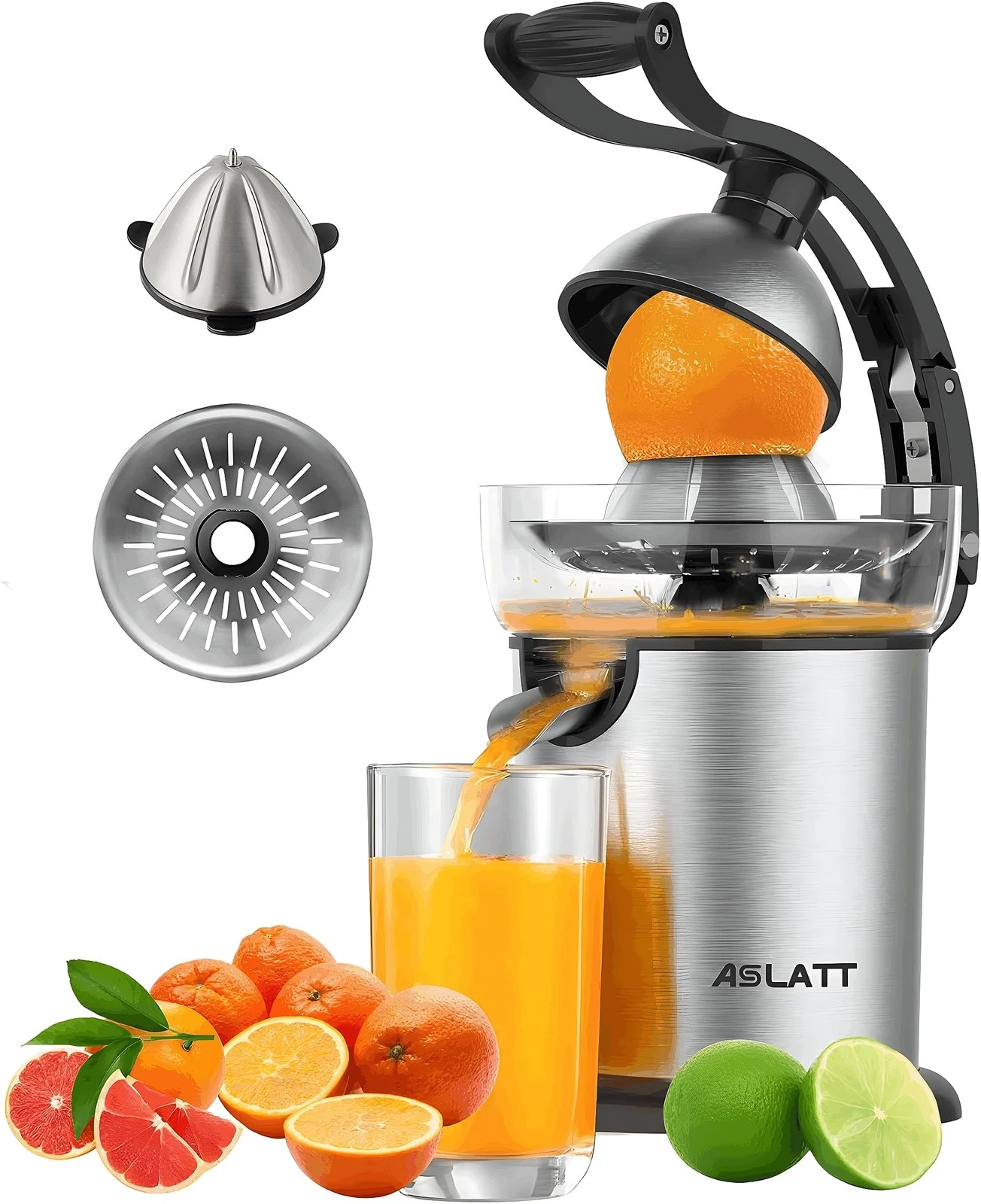 Electric Citrus Juicer Squeezer Stainless Steel, Orange Juicer Electric,Homem...