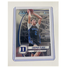 Cooper Flagg Bowman University Chrome Rookie 1st Bowman #16 Duke Blue Devils