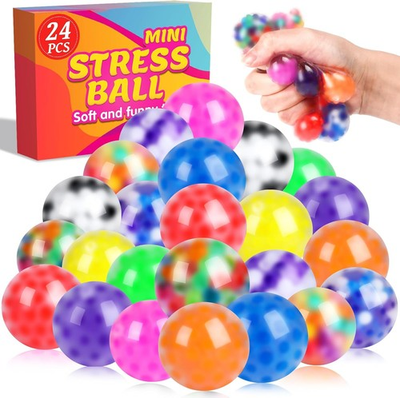 #ad 24 Pack Stress Balls Squishy Ball Squeeze Balls for Adults Anti Anxiety and F $29.36