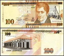 Honduras 100 Lempiras, 2019, P-102d, UNC